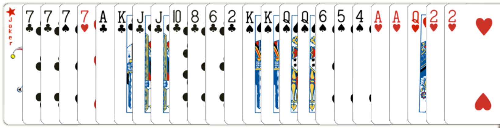 Example poker hand