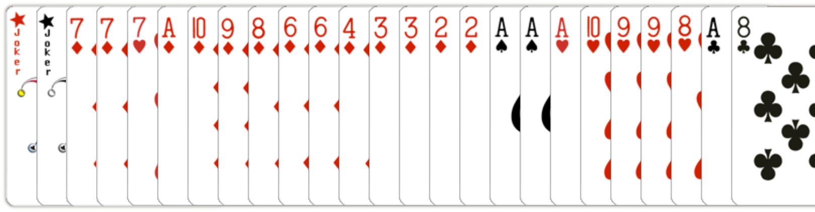 Example poker hand